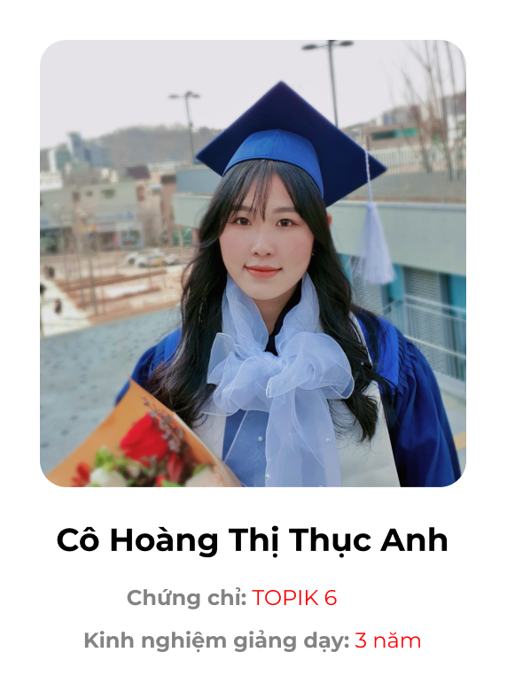 Cô Hoàng Thị Thục Anh